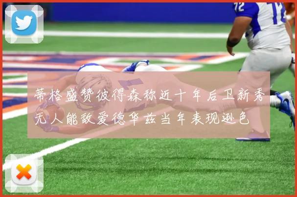 蒂格盛赞彼得森称近十年后卫新秀无人能敌爱德华兹当年表现逊色